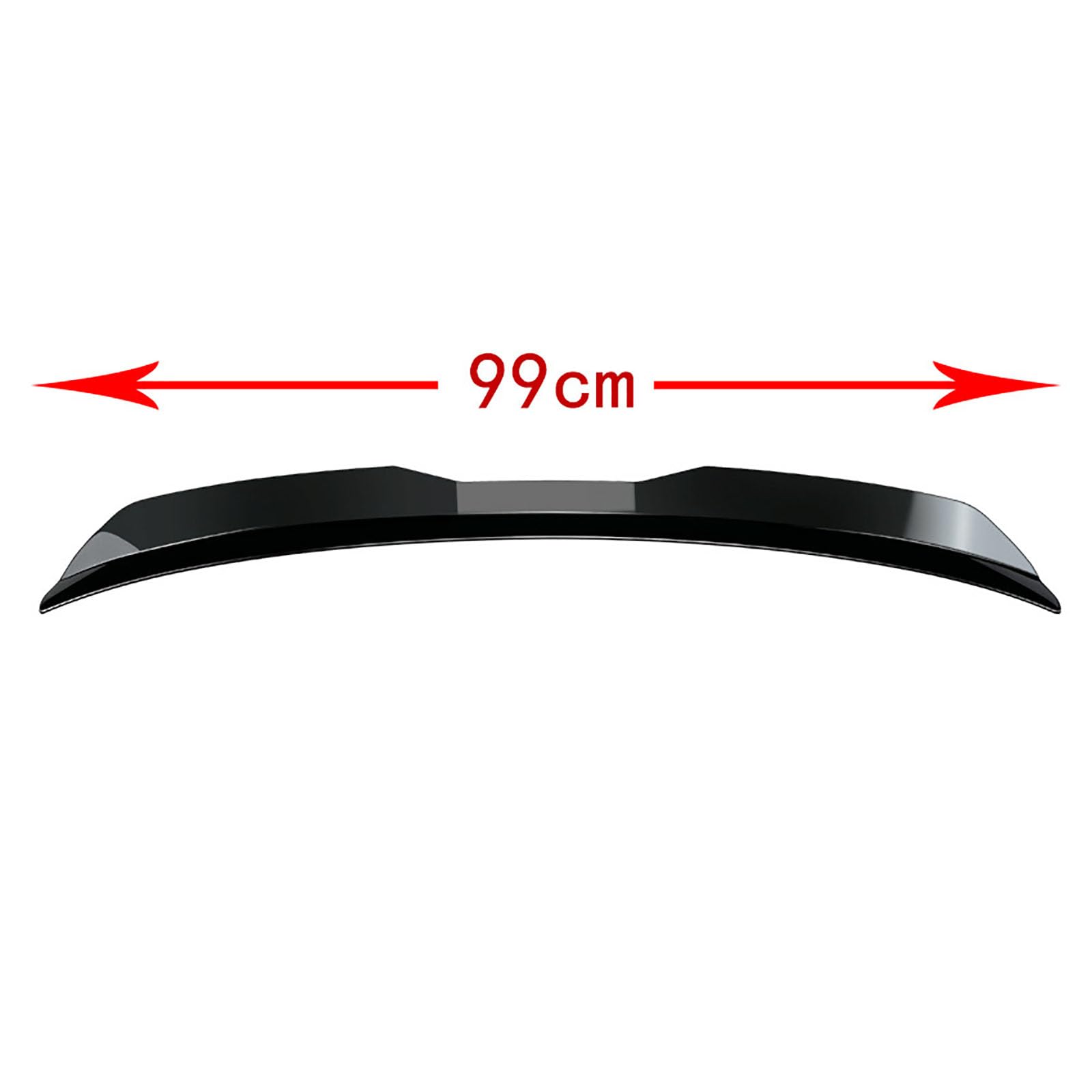 Compatible with BMW 1 Series M140i 2017, Hatchback Rear Roof Spoiler Car Tail Wing Refit Parts,A Gloss black