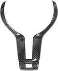 Carbon Fiber Steering Wheel Trim, Carbon Interior Trim Cover M140I Steering Wheel Trim Abs Carbon Fiber Style Interior Decoration For F20 F21 F30 F32 X5 X6 Msport