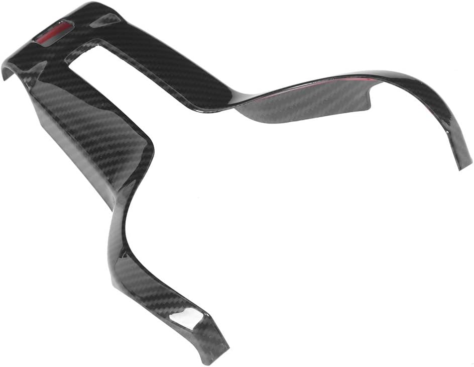 Carbon Fiber Steering Wheel Trim, Carbon Interior Trim Cover M140I Steering Wheel Trim Abs Carbon Fiber Style Interior Decoration For F20 F21 F30 F32 X5 X6 Msport