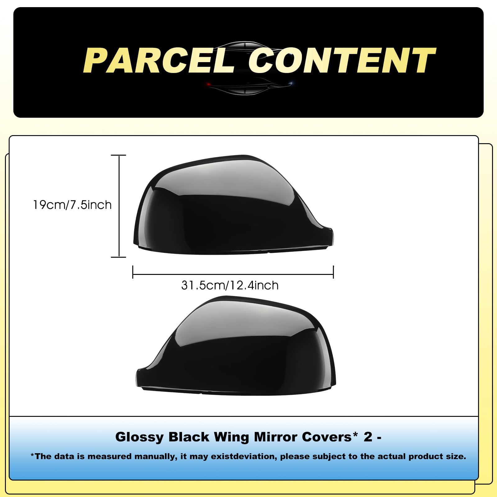 Wing Mirror Covers Fit for BMW F20 F30 F32 M2 X1 Carbon