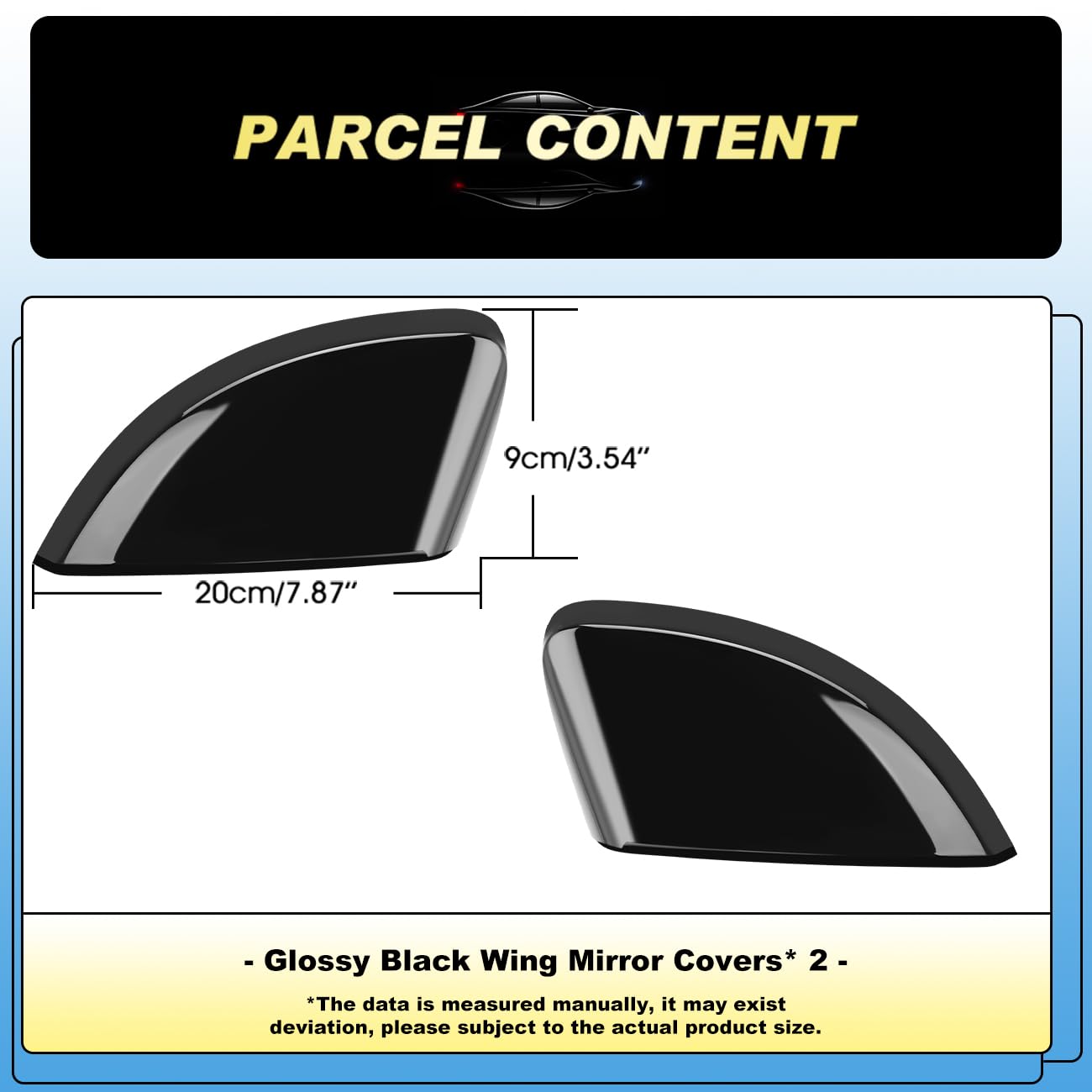 Wing Mirror Covers Fit for BMW F20 F30 F32 M2 X1 Carbon