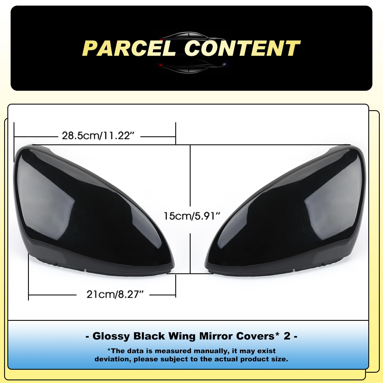 Wing Mirror Covers Fit for BMW F20 F30 F32 M2 X1 Carbon