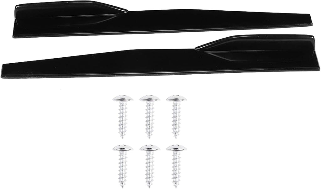 Universal Side Skirts, 29.3in Flexible ABS Car Body Styling Side Skirt, Practical Accessory Side Skirt Rocker Extension Splitter Diffusers Compatible with Most Cars
