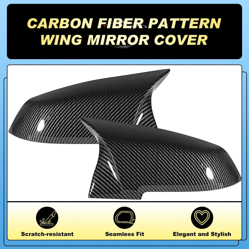 Wing Mirror Covers Fit for BMW F20 F30 F32 M2 X1 Carbon