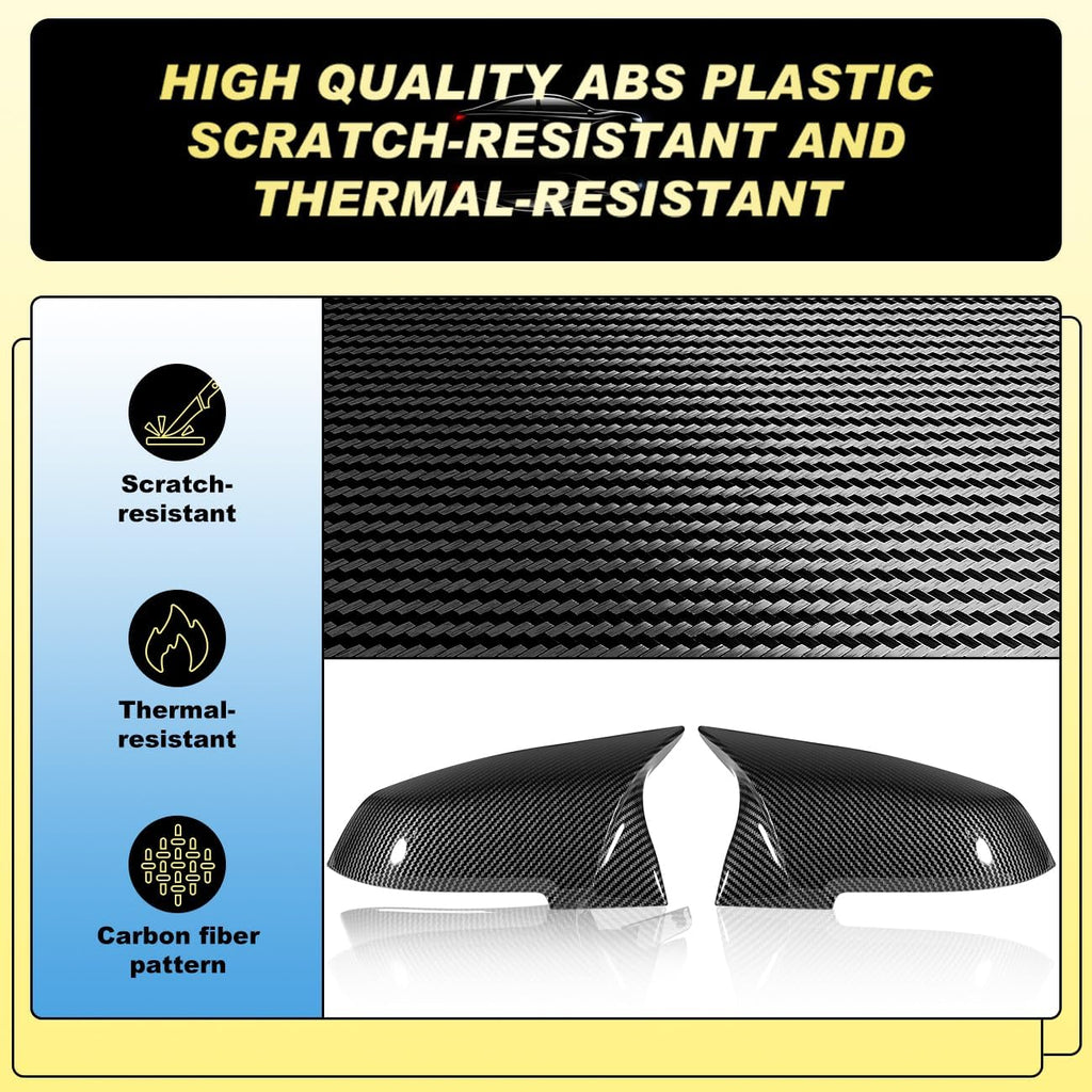 Wing Mirror Covers Fit for BMW F20 F30 F32 M2 X1 Carbon