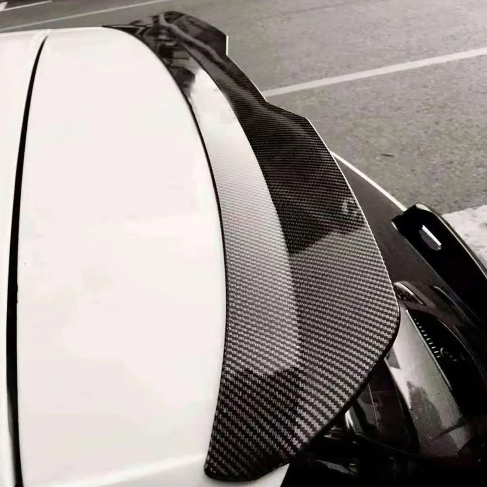 Compatible with BMW 1 Series M140i 2017, Hatchback Rear Roof Spoiler Car Tail Wing Refit Parts,A Gloss black