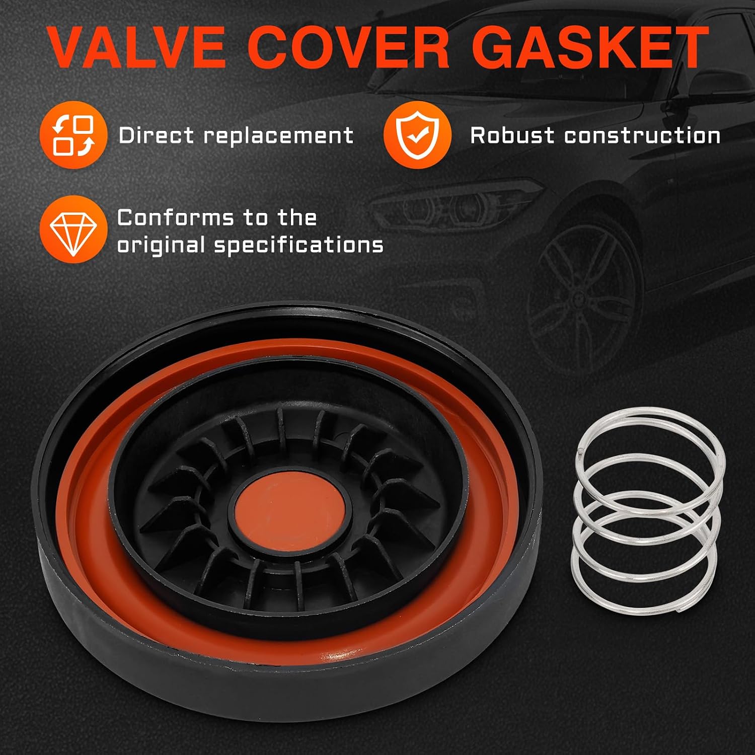Riloer PCV Valve Cover Repair Kit, PCV Membrane Repair Kit Valve Cover Cap, PCV Valve Cover Membrane Compatible with BMW 1 Series F20 LCI M140i M140iX