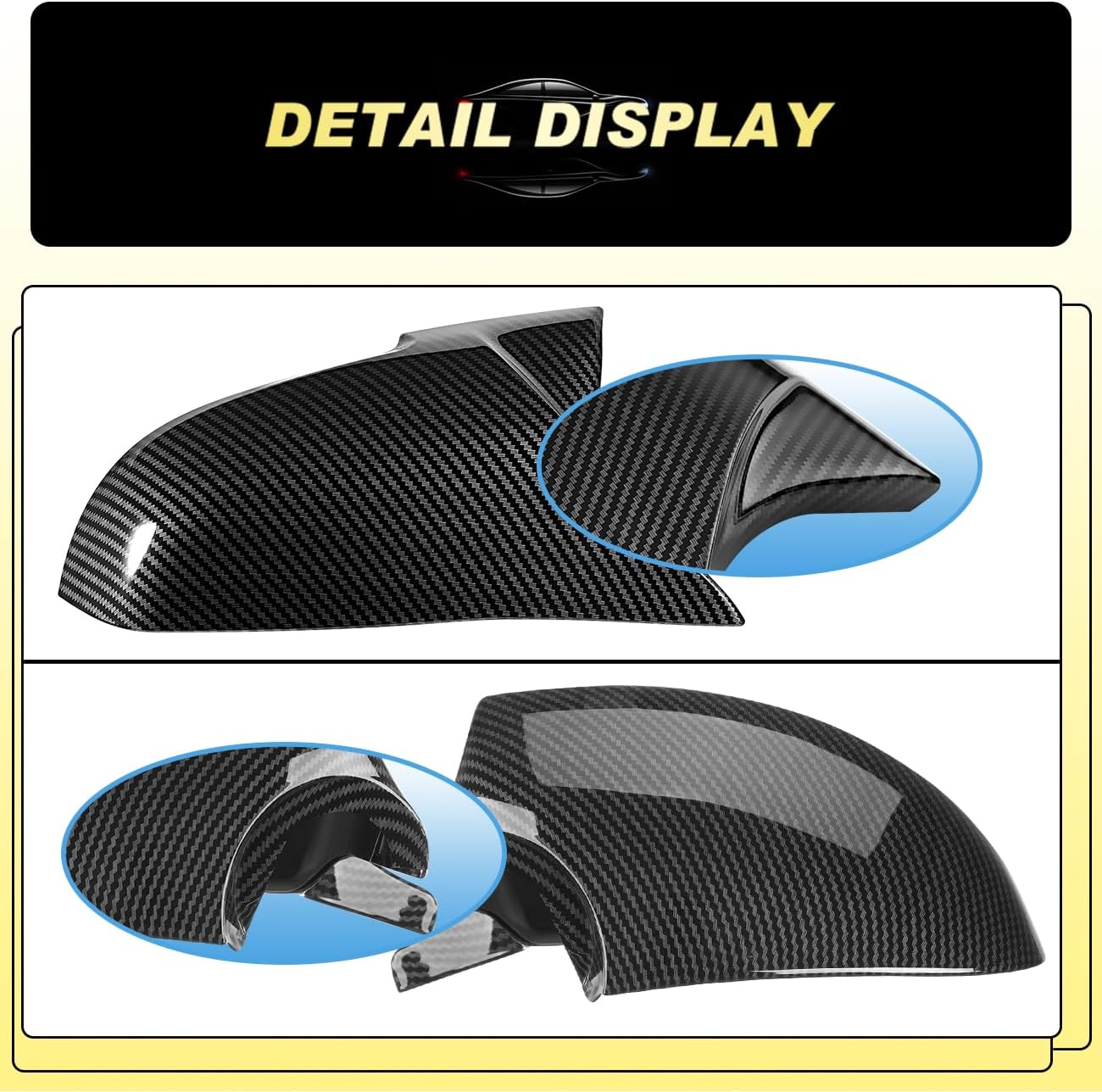 Wing Mirror Covers Fit for BMW F20 F30 F32 M2 X1 Carbon