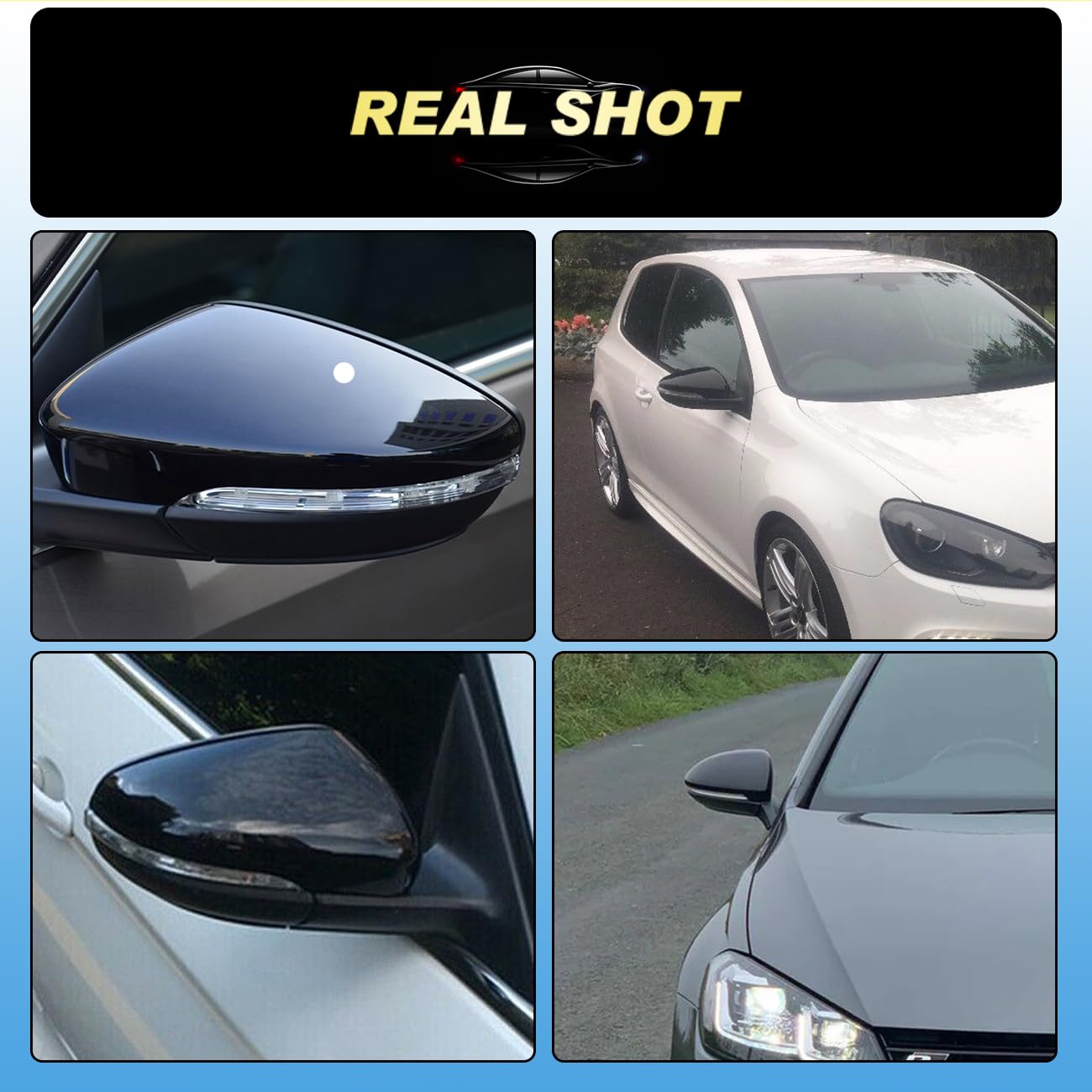 Wing Mirror Covers Fit for BMW F20 F30 F32 M2 X1 Carbon