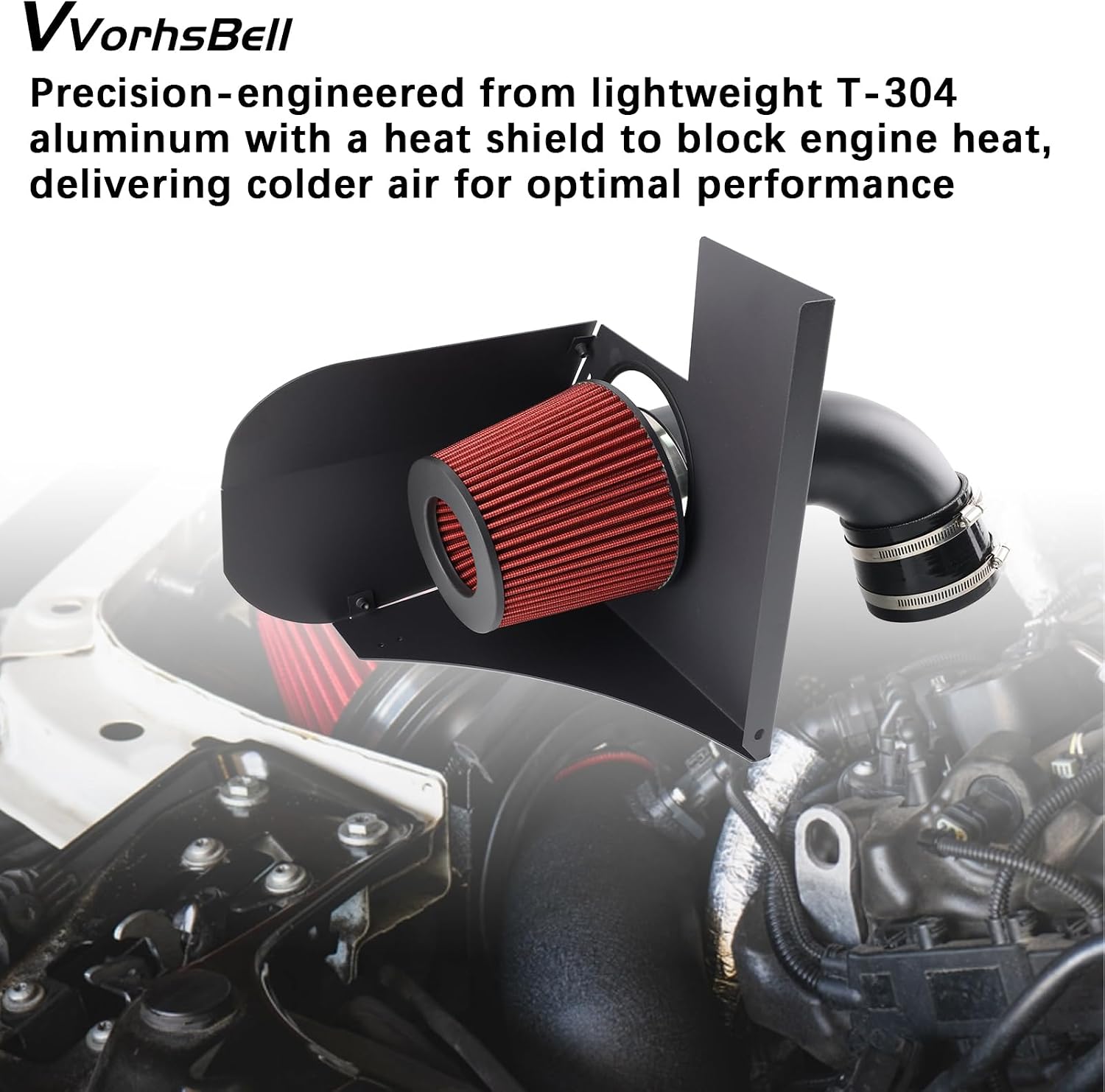 Cold Air Intake Kit Compatible with 2016+ BMW B58 F20 M140i F22 M240i F30 F32 M340i M440i Performance Upgrade with Washable Filter