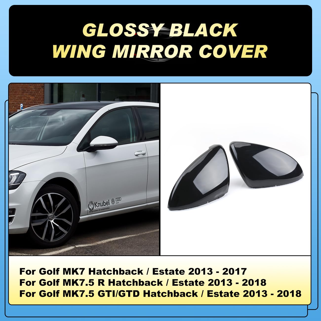 Wing Mirror Covers Fit for BMW F20 F30 F32 M2 X1 Carbon